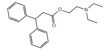 Diethylaminoethyl diphenylpropionate